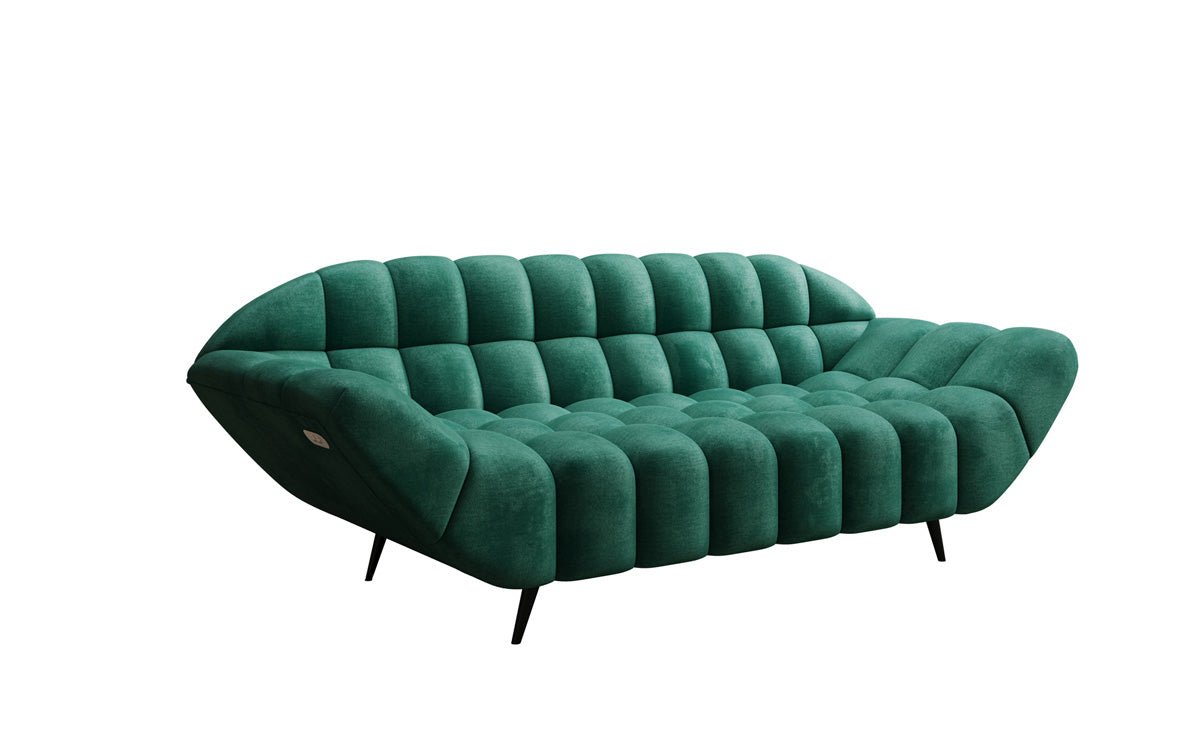 Designer 2-zits bank Amora in Fluweel