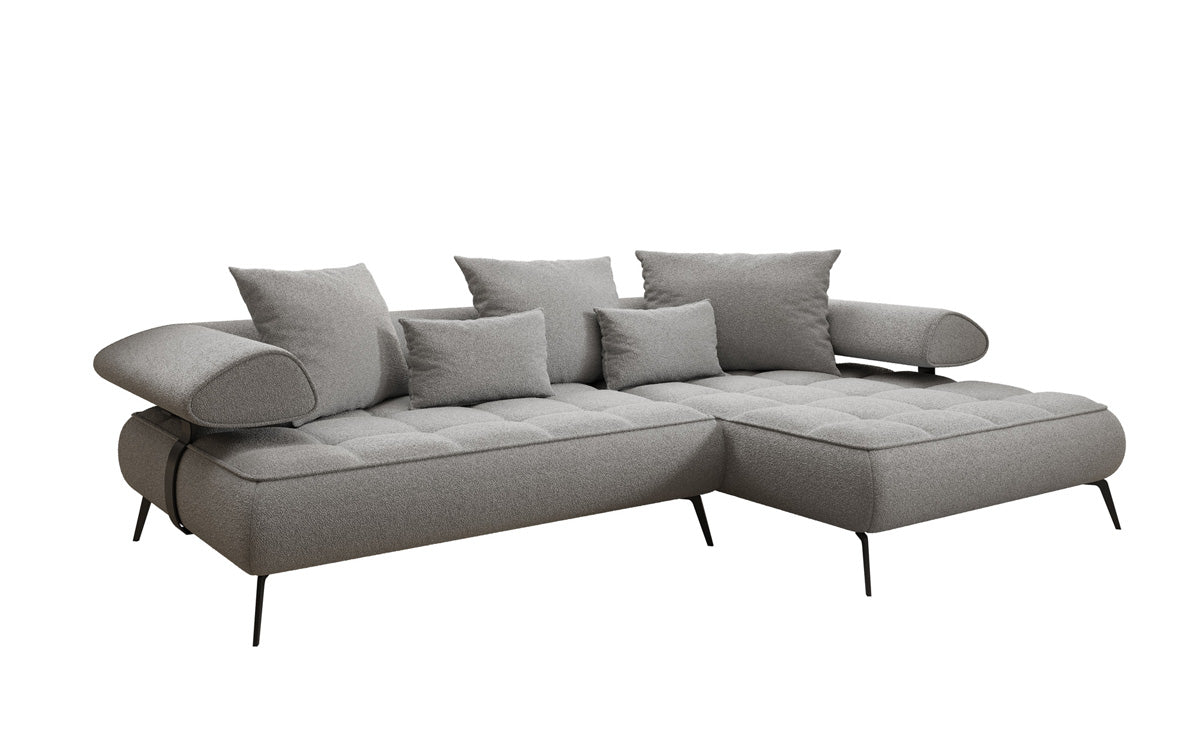 Designerbank Sydney L II Bouclé met elektrische slaapfunctie