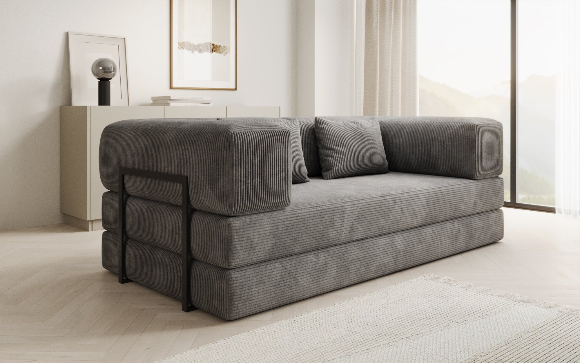 Extra hoes voor Sofa Lazy in corduroy