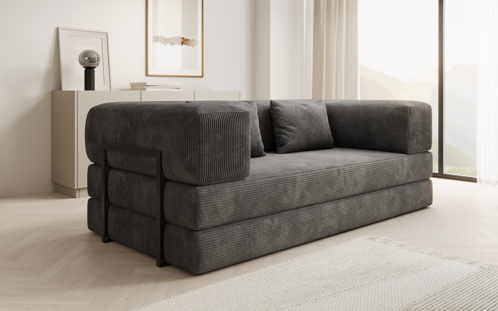 Extra hoes voor Sofa Lazy in corduroy