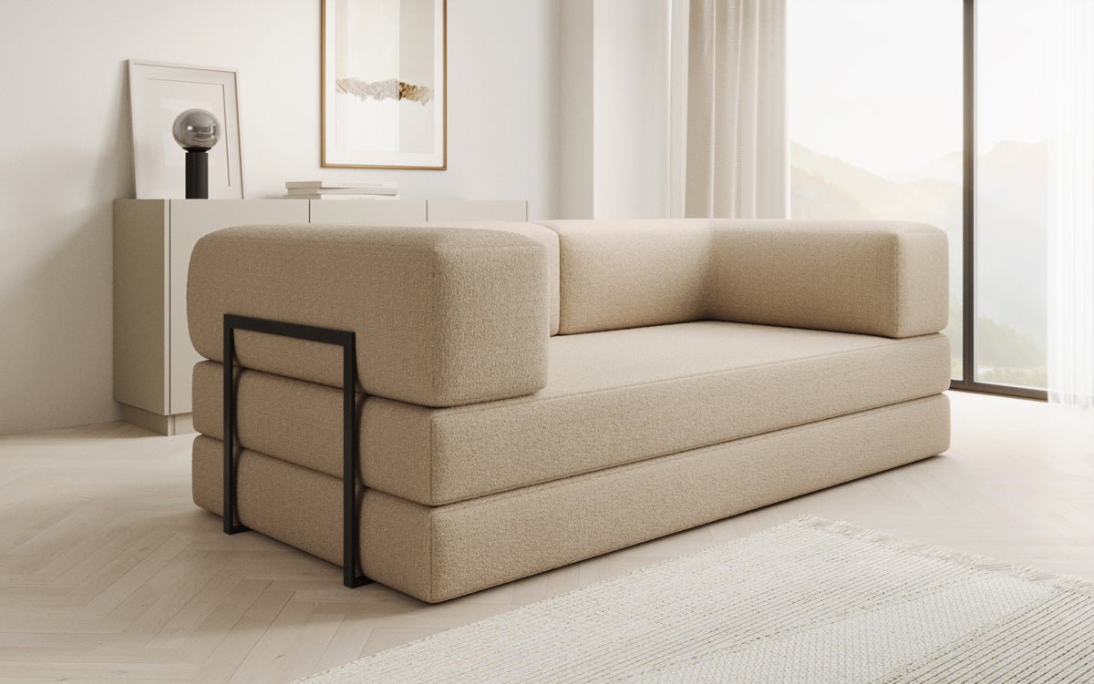 Designer Sofa Lazy 3-zits in Bouclé