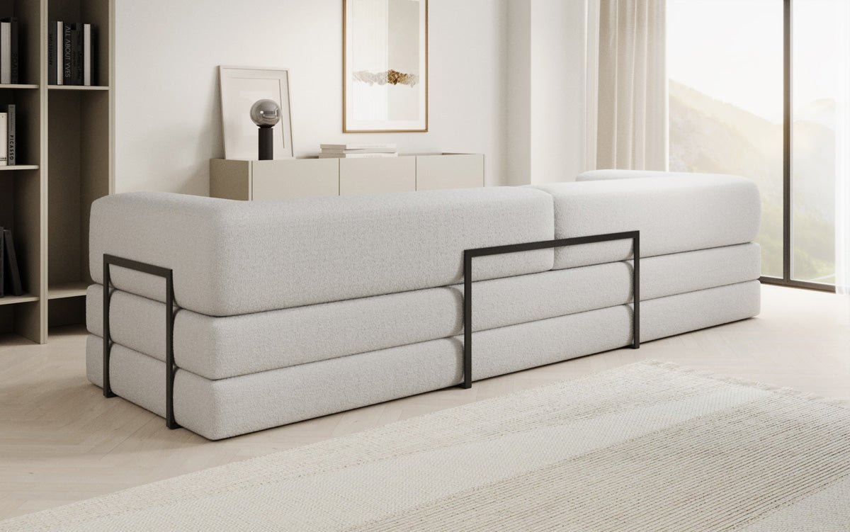 Designer Sofa Lazy 3-zits XXL in Bouclé