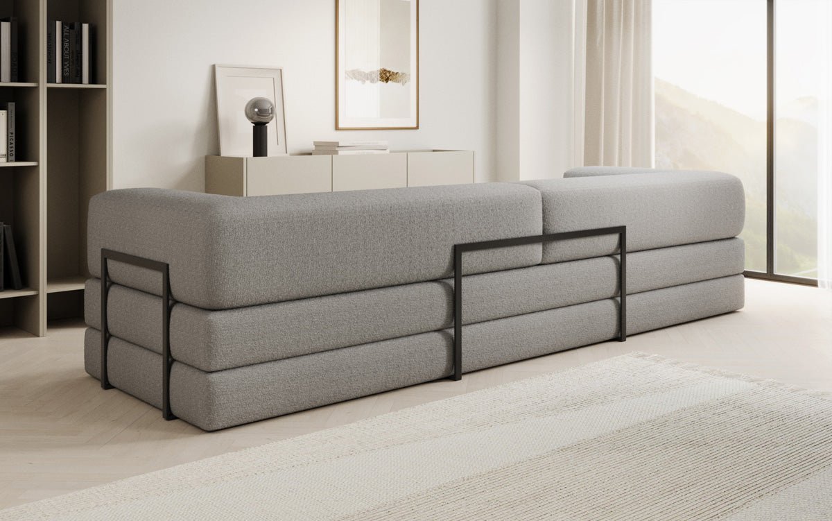 Designer Sofa Lazy 3-zits XXL in Bouclé