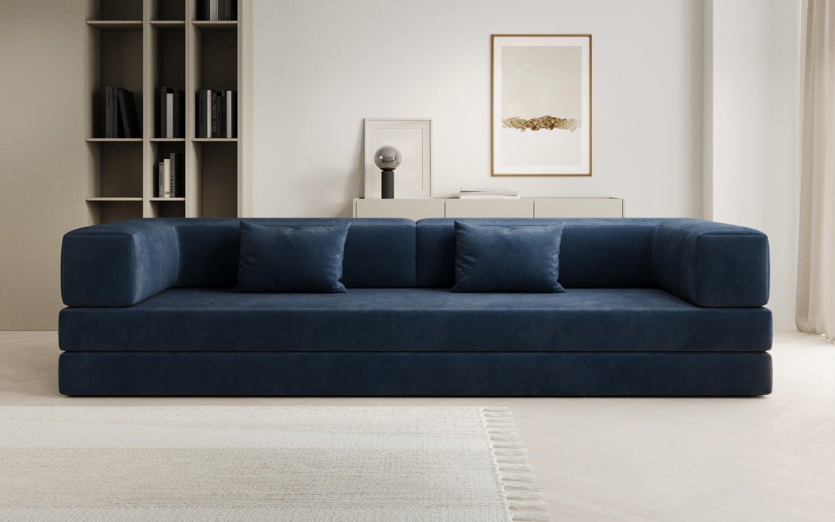Designer Sofa Lazy 3-zits XXL in fluweel