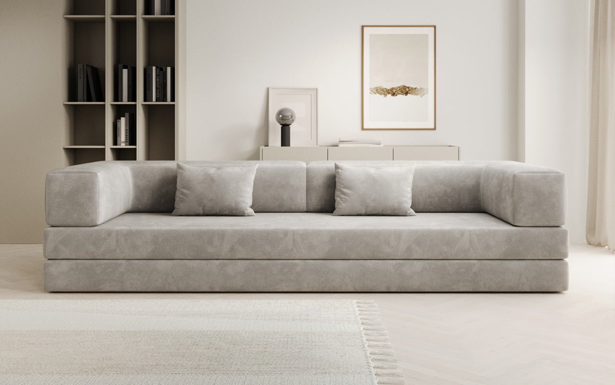 Designer Sofa Lazy 3-zits XXL in fluweel