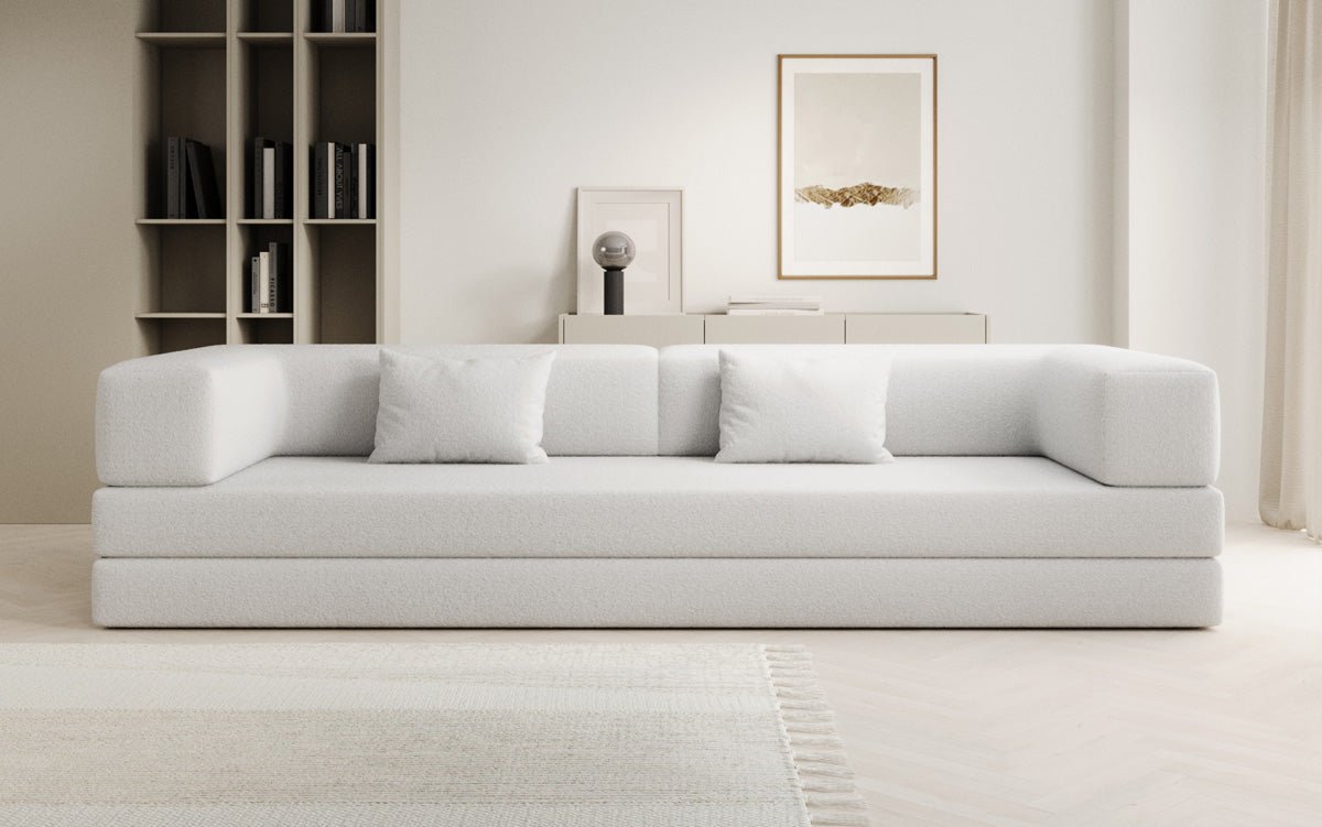 Designer Sofa Lazy 3-zits XXL in Bouclé