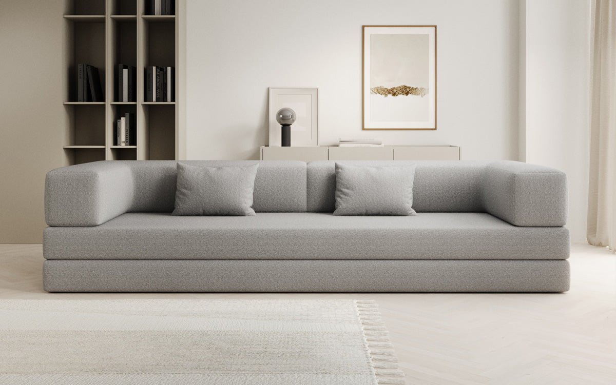 Designer Sofa Lazy 3-zits XXL in Bouclé