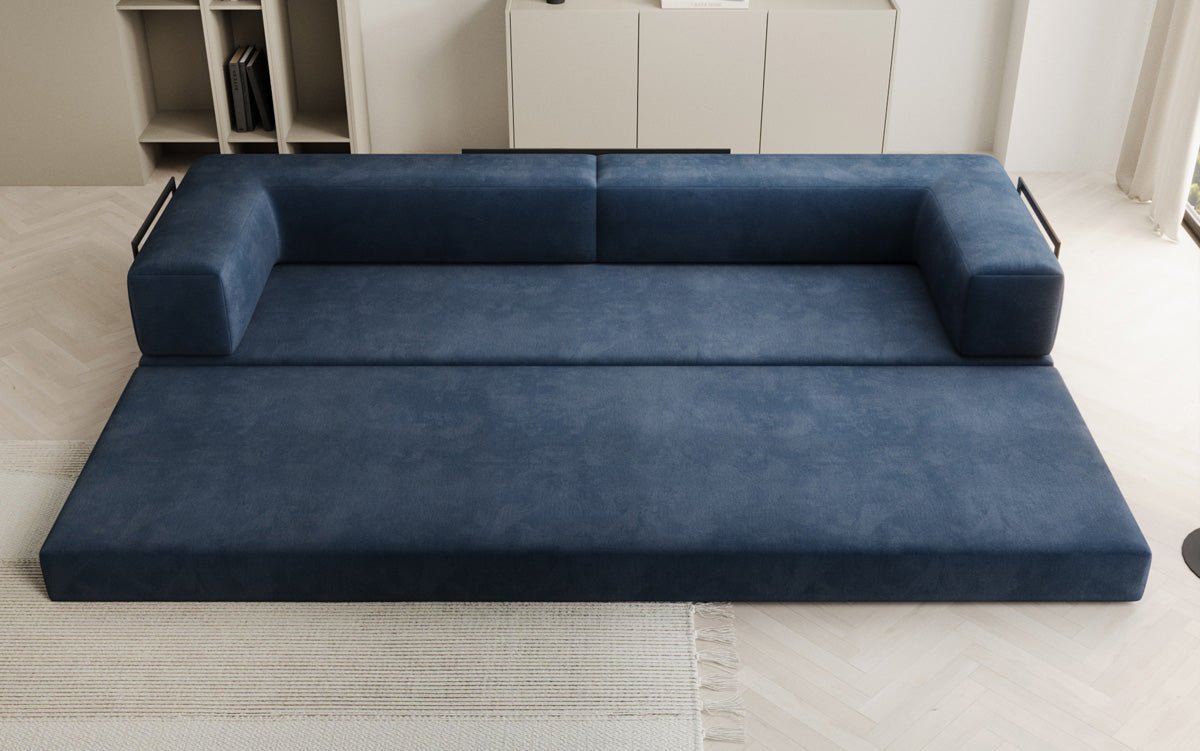 Designer Sofa Lazy 3-zits XXL in fluweel