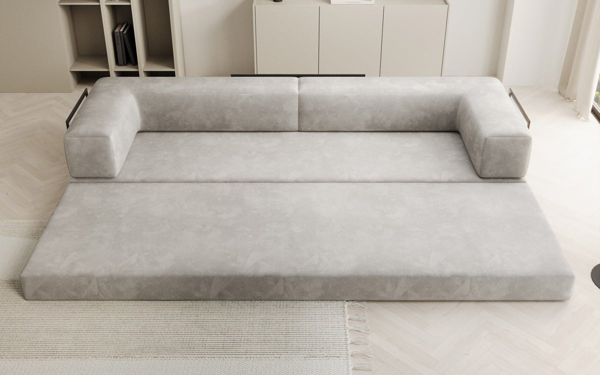 Designer Sofa Lazy 3-zits XXL in fluweel