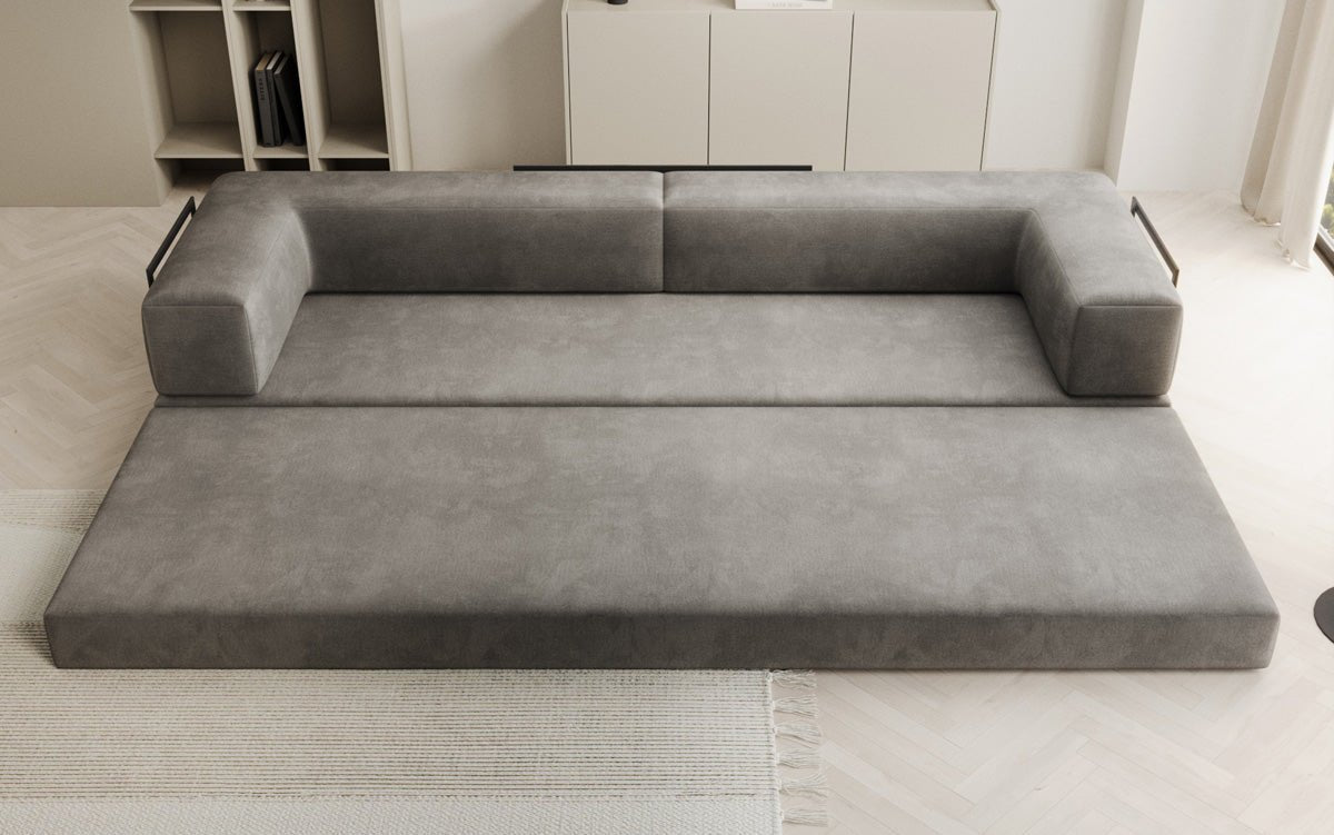 Designer Sofa Lazy 3-zits XXL in fluweel
