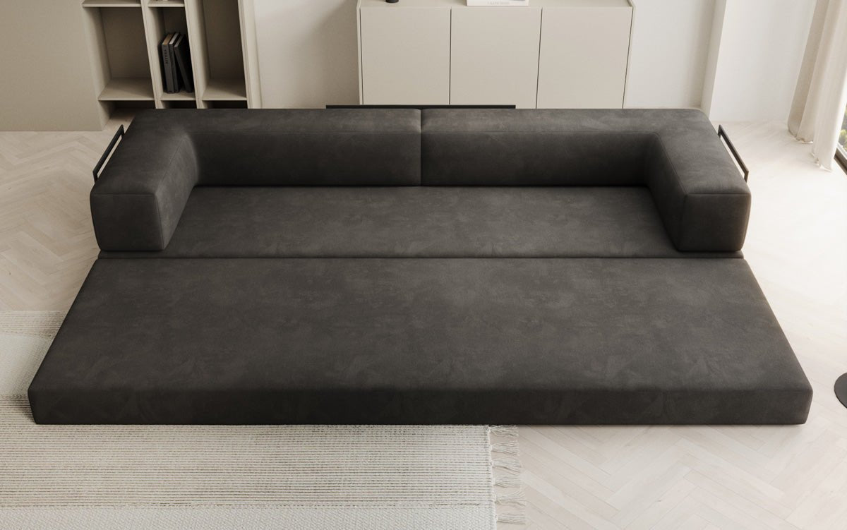 Designer Sofa Lazy 3-zits XXL in fluweel