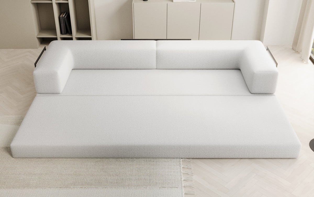 Designer Sofa Lazy 3-zits XXL in Bouclé