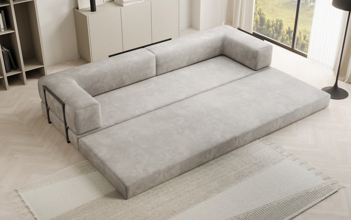 Designer Sofa Lazy 3-zits XXL in fluweel