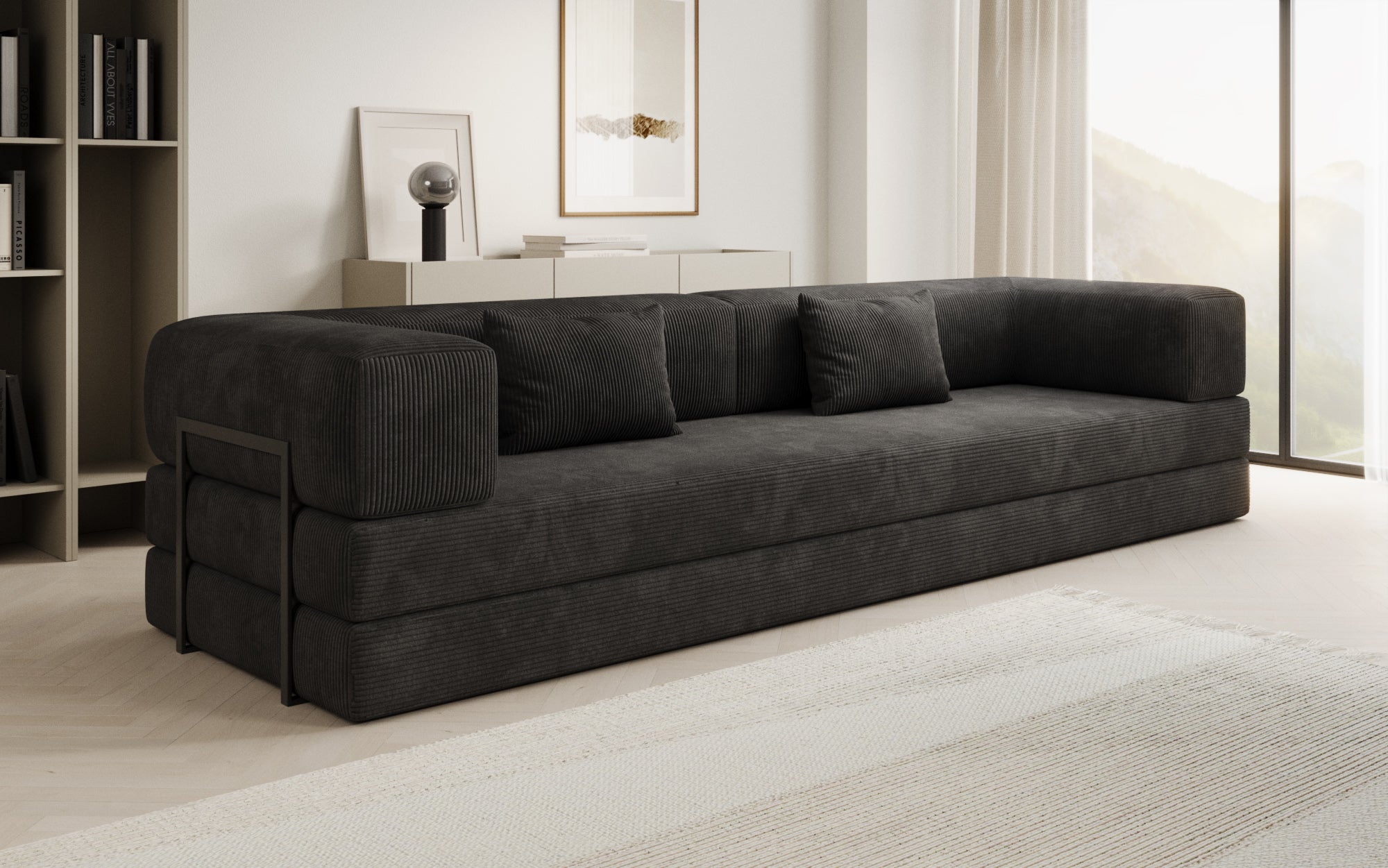 Extra hoes voor Sofa Lazy in corduroy