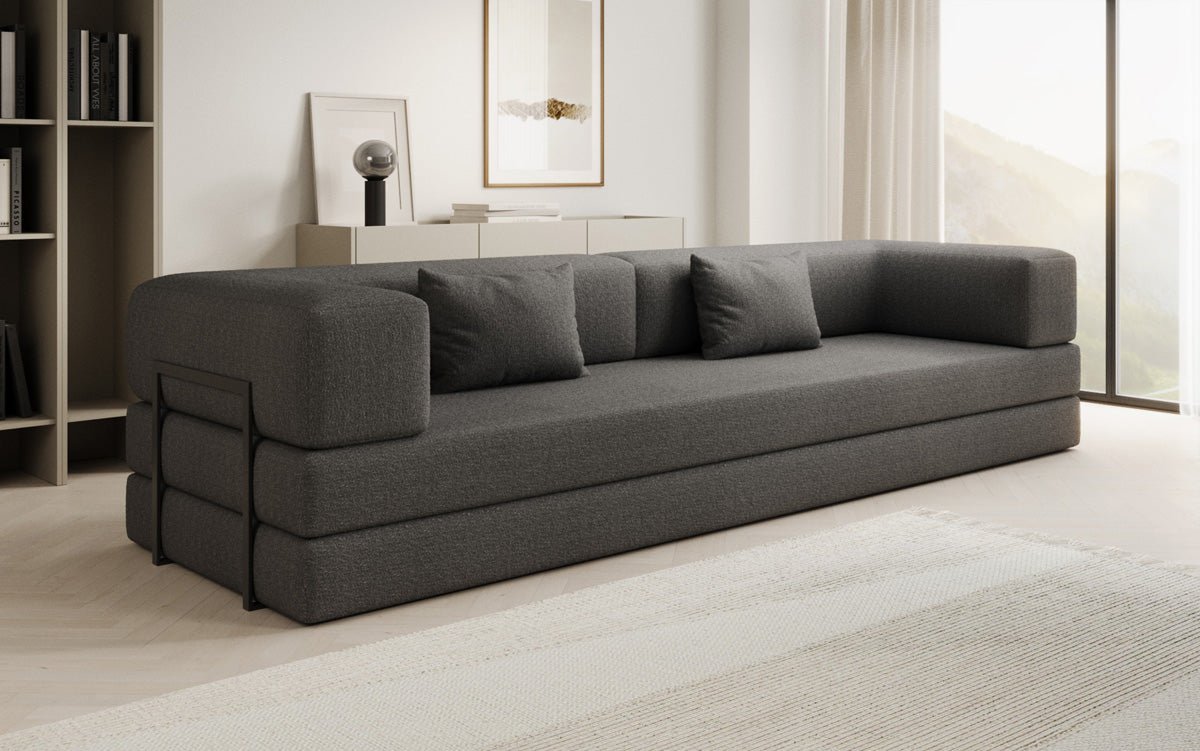 Designer Sofa Lazy 3-zits XXL in Bouclé