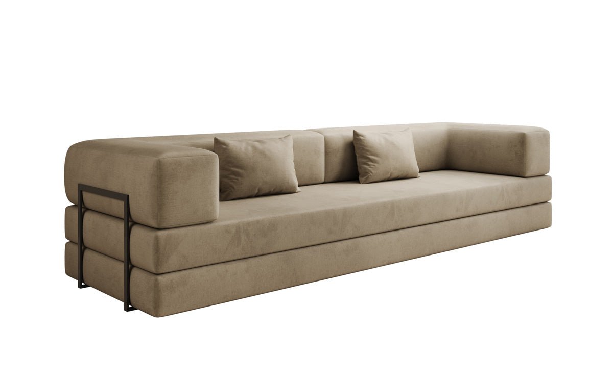 Designer Sofa Lazy 3-zits XXL in fluweel