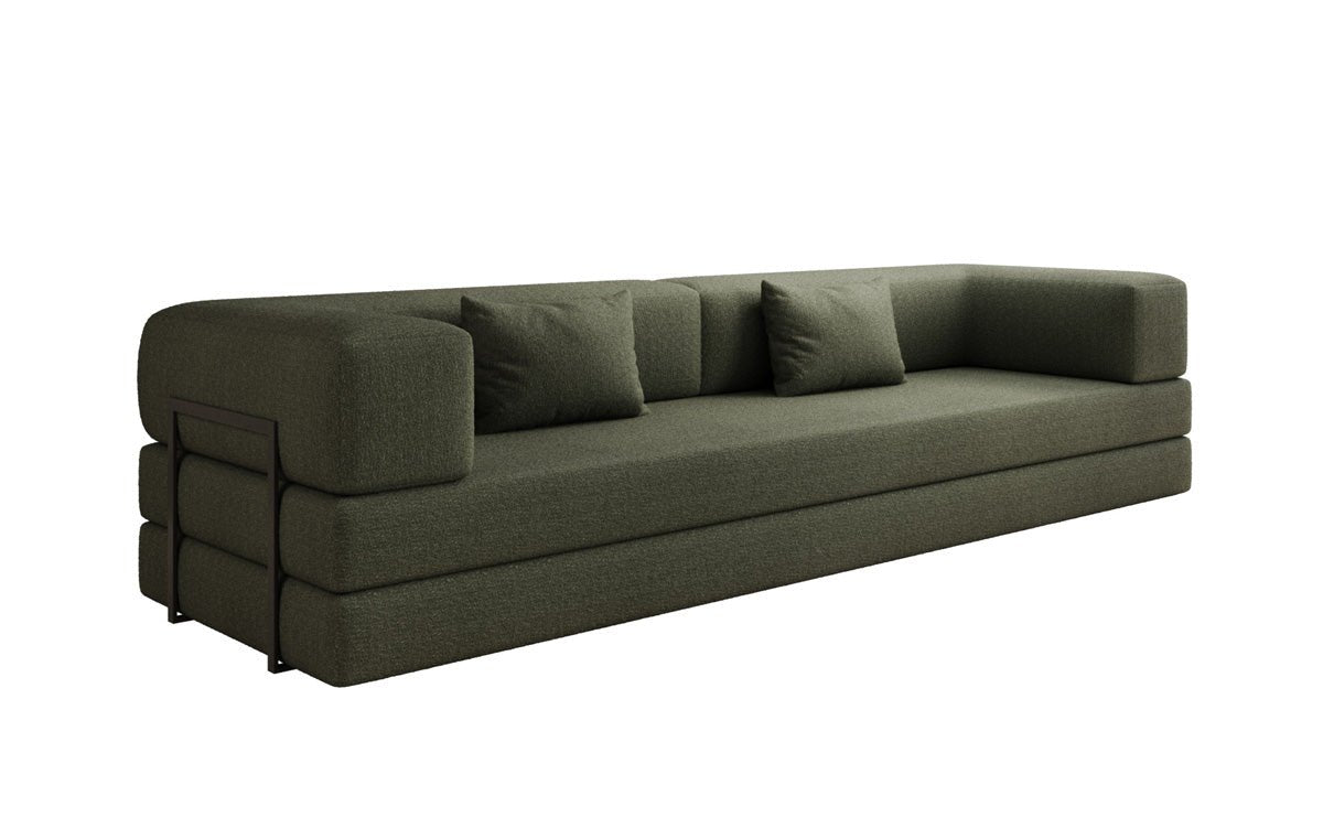 Designer Sofa Lazy 3-zits XXL in Bouclé