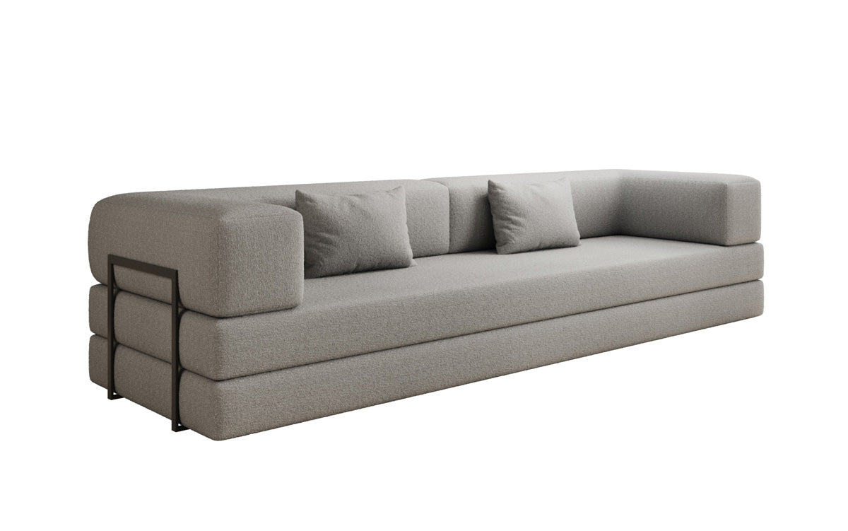 Designer Sofa Lazy 3-zits XXL in Bouclé
