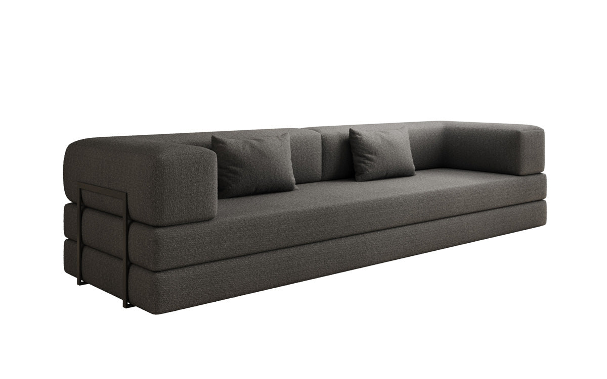 Designer Sofa Lazy 3-zits XXL in Bouclé
