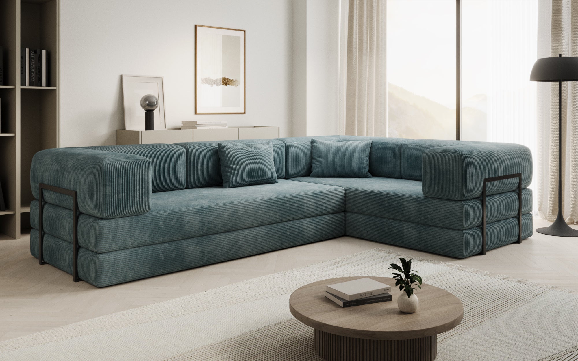 Extra hoes voor Sofa Lazy in corduroy