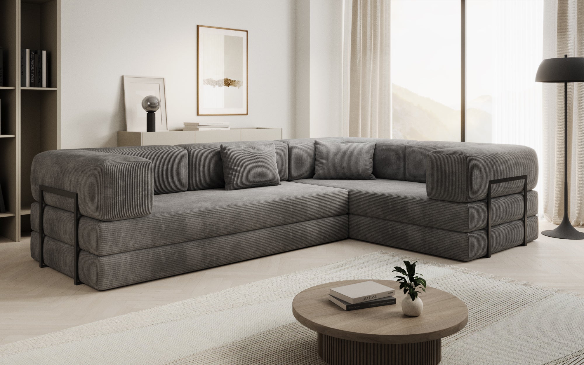 Extra hoes voor Sofa Lazy in corduroy