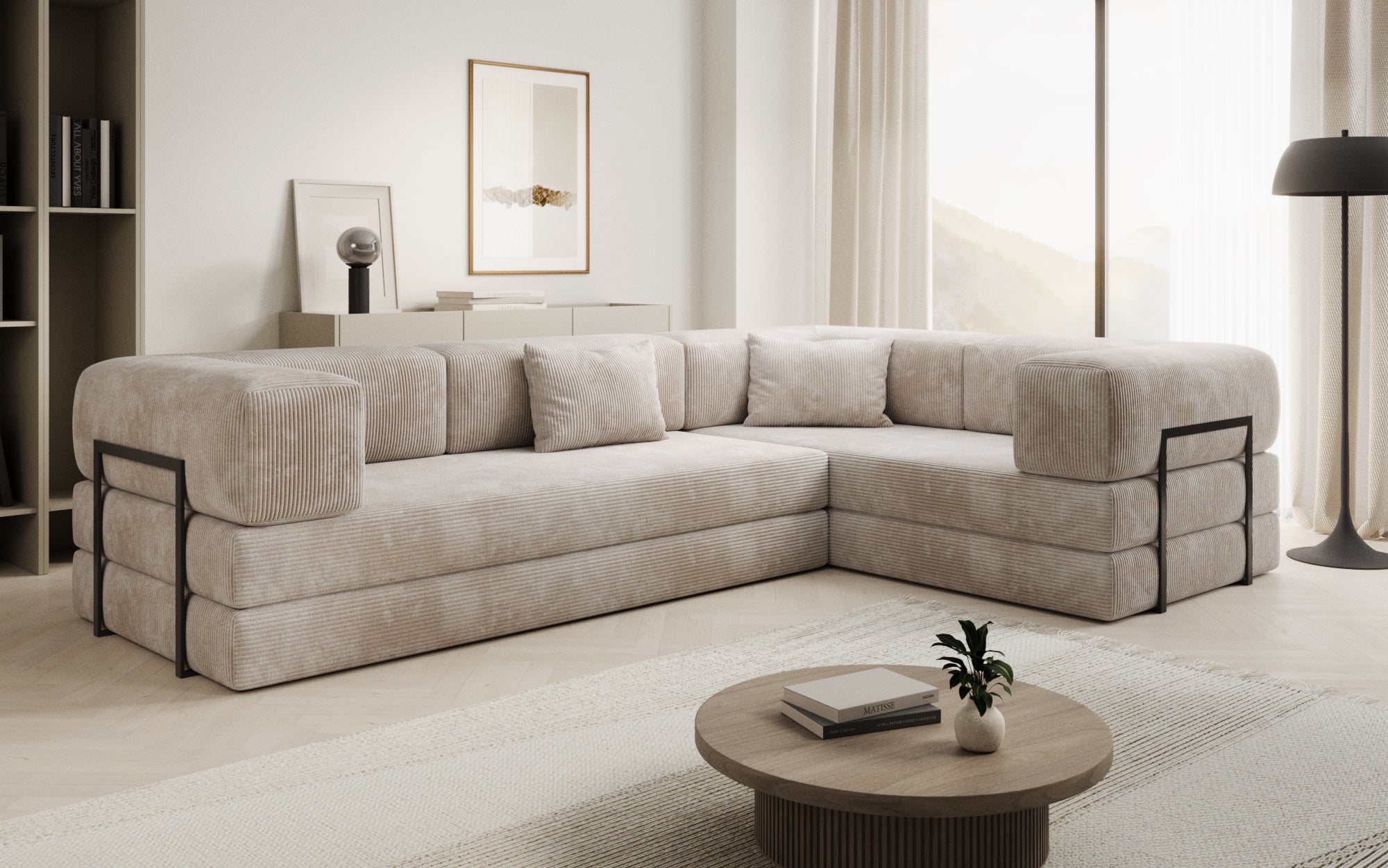 Extra hoes voor Sofa Lazy in corduroy
