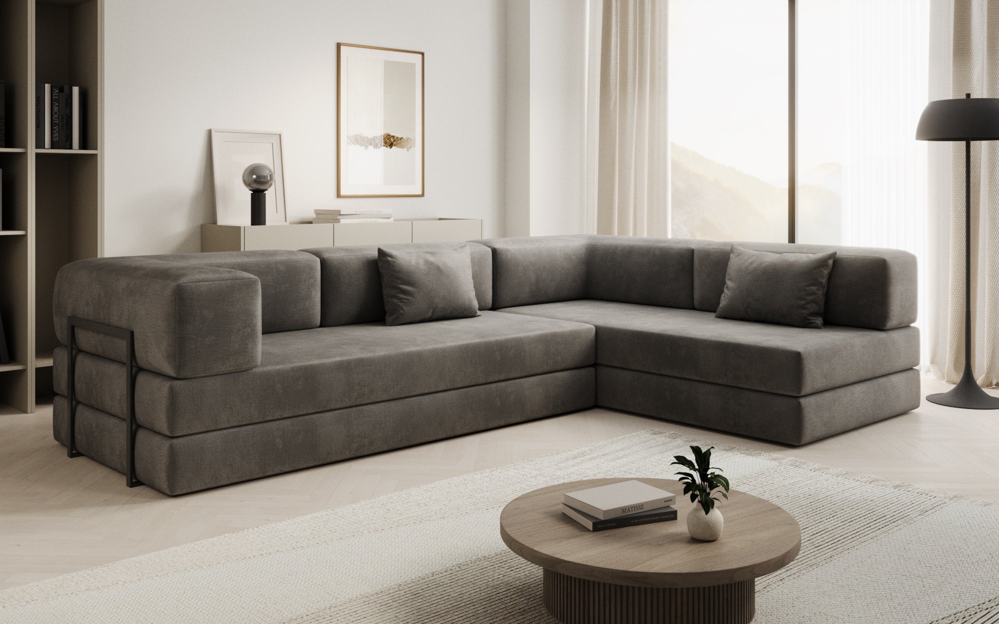 Extra hoes voor Sofa Lazy in fluweel