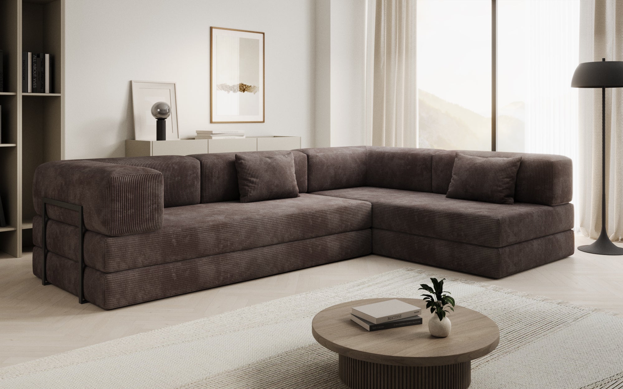 Extra hoes voor Sofa Lazy in corduroy