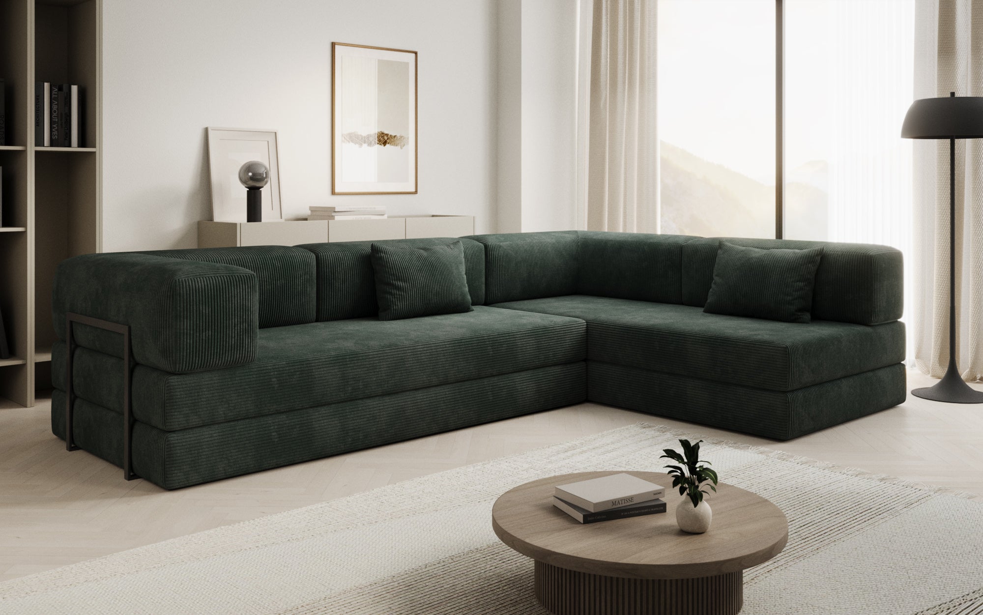 Extra hoes voor Sofa Lazy in corduroy