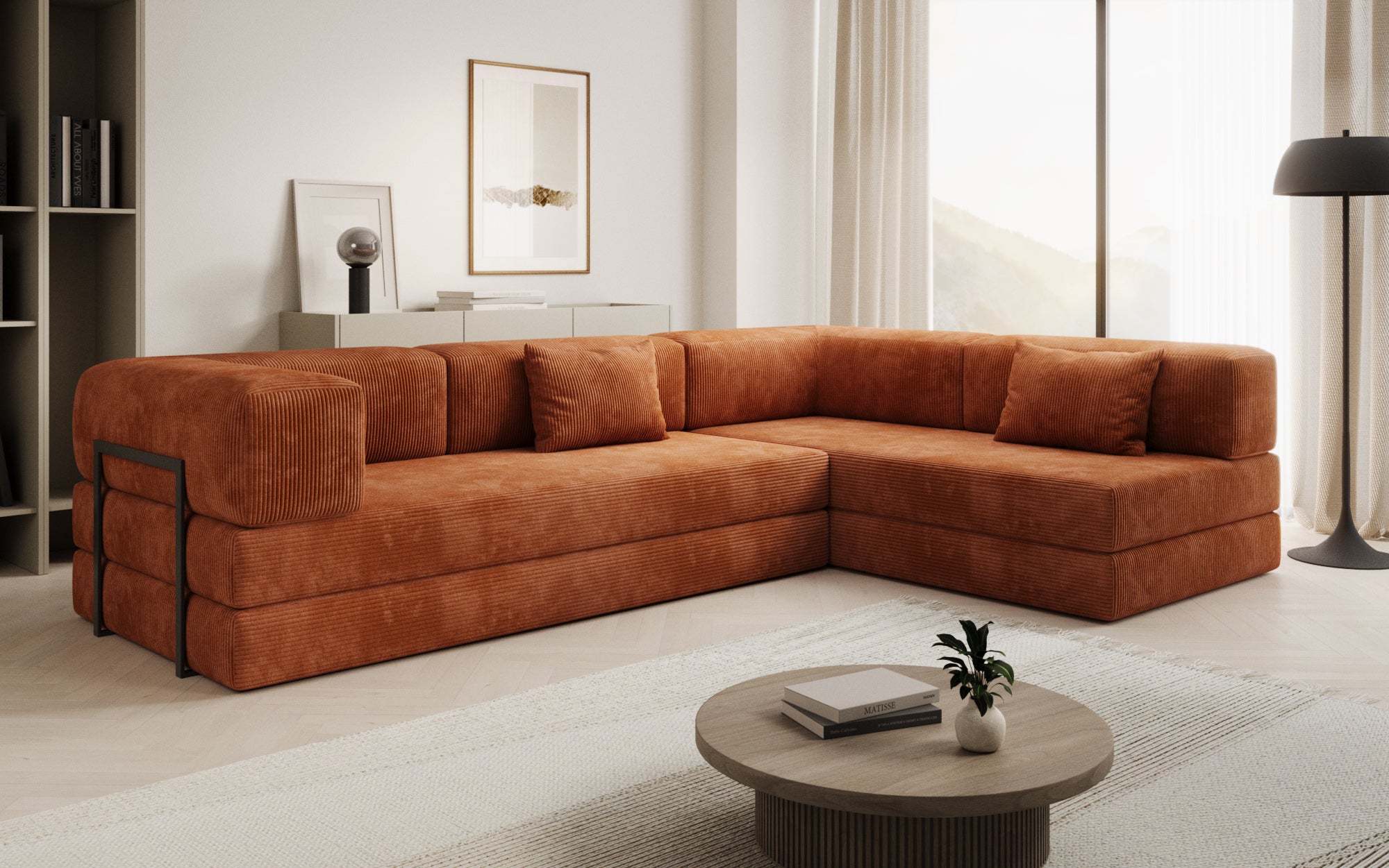 Extra hoes voor Sofa Lazy in corduroy