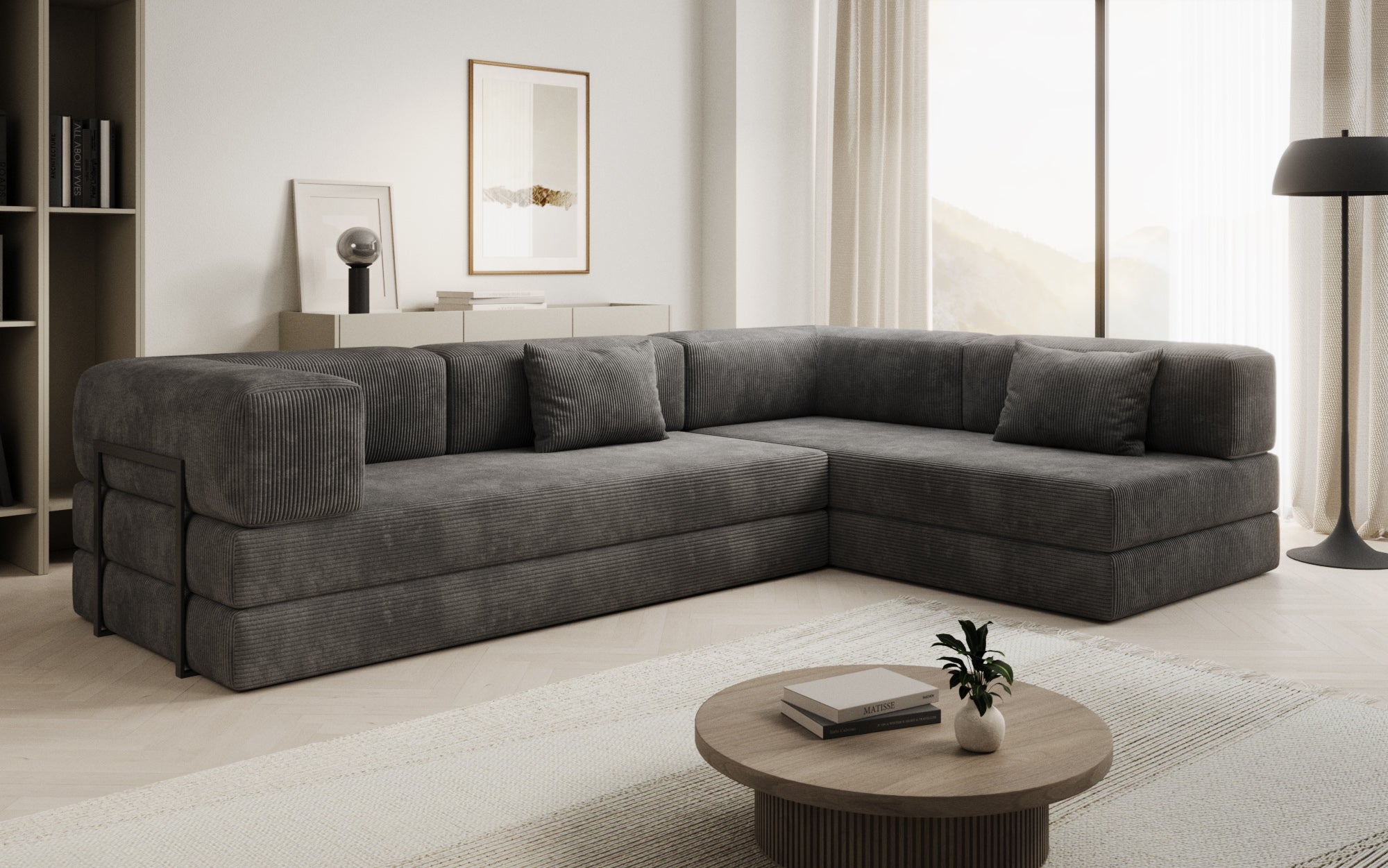 Extra hoes voor Sofa Lazy in corduroy