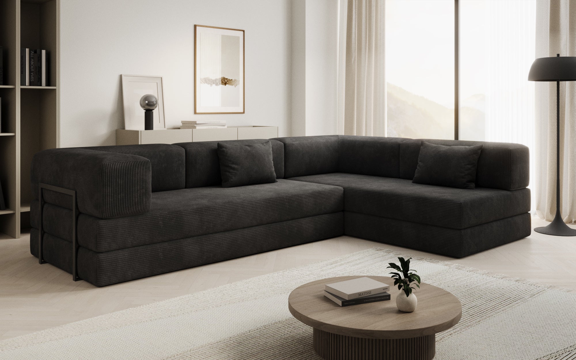 Extra hoes voor Sofa Lazy in corduroy