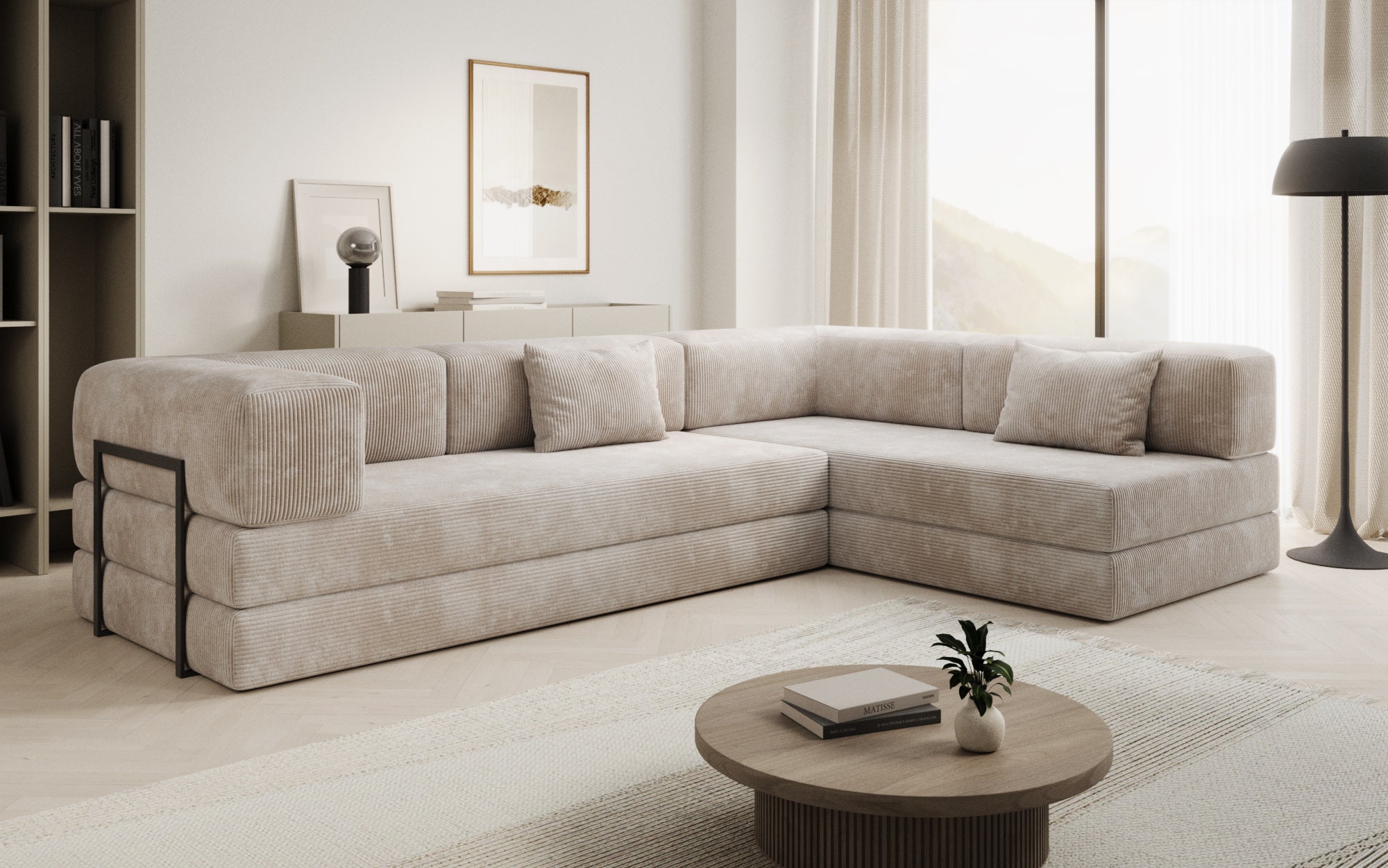 Extra hoes voor Sofa Lazy in corduroy
