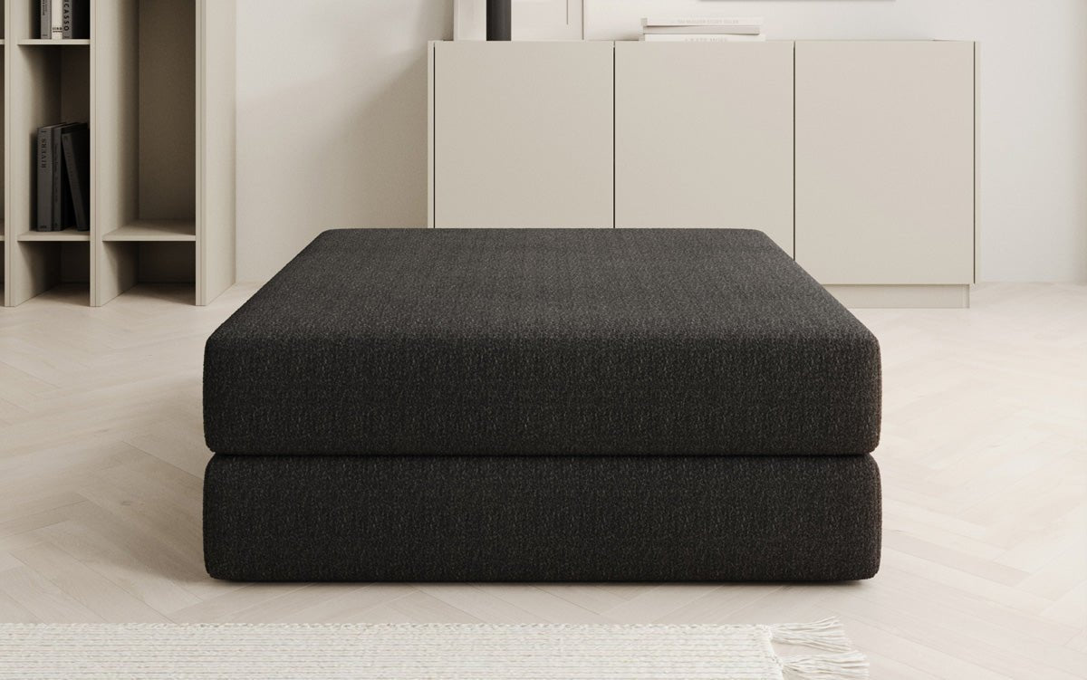 Lazy side stool in Bouclé