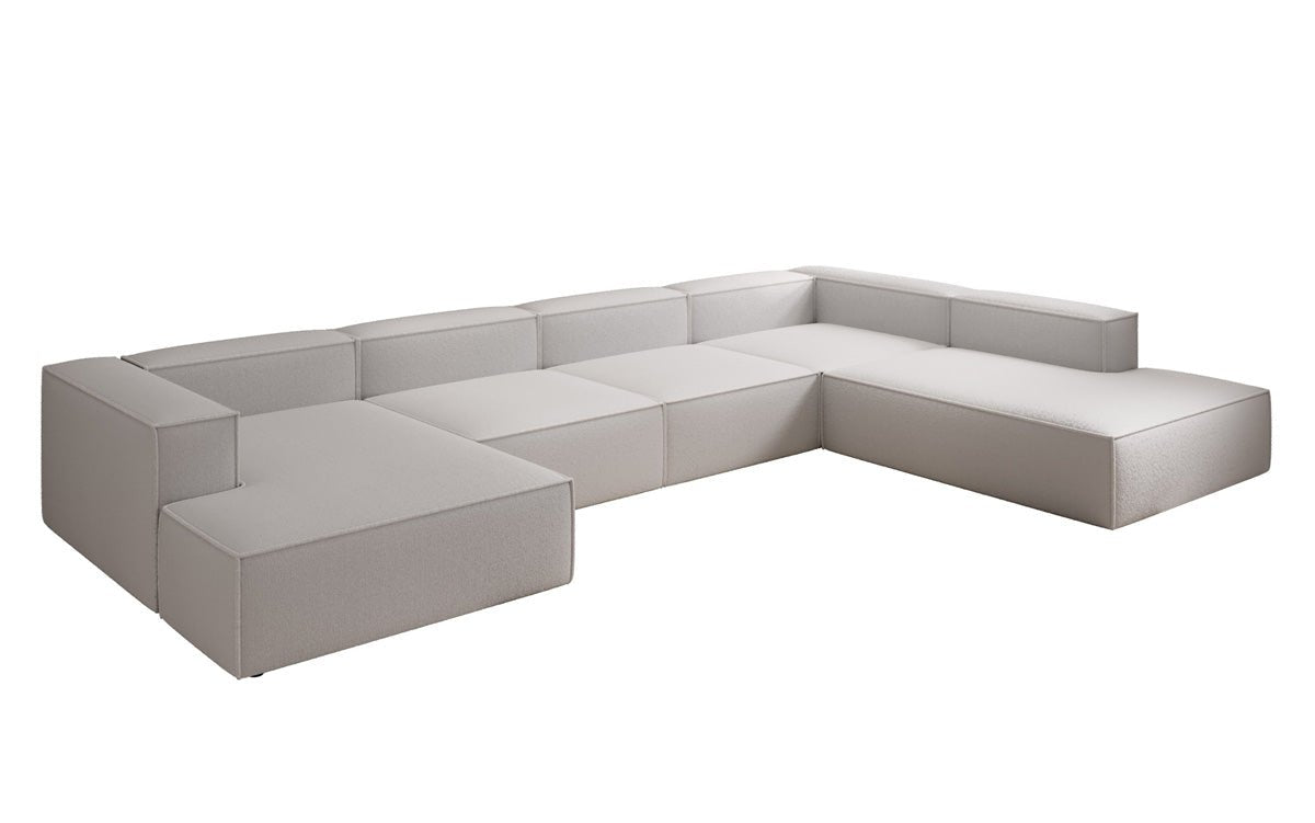 Designer Sofa Lesley U XXL in Bouclé