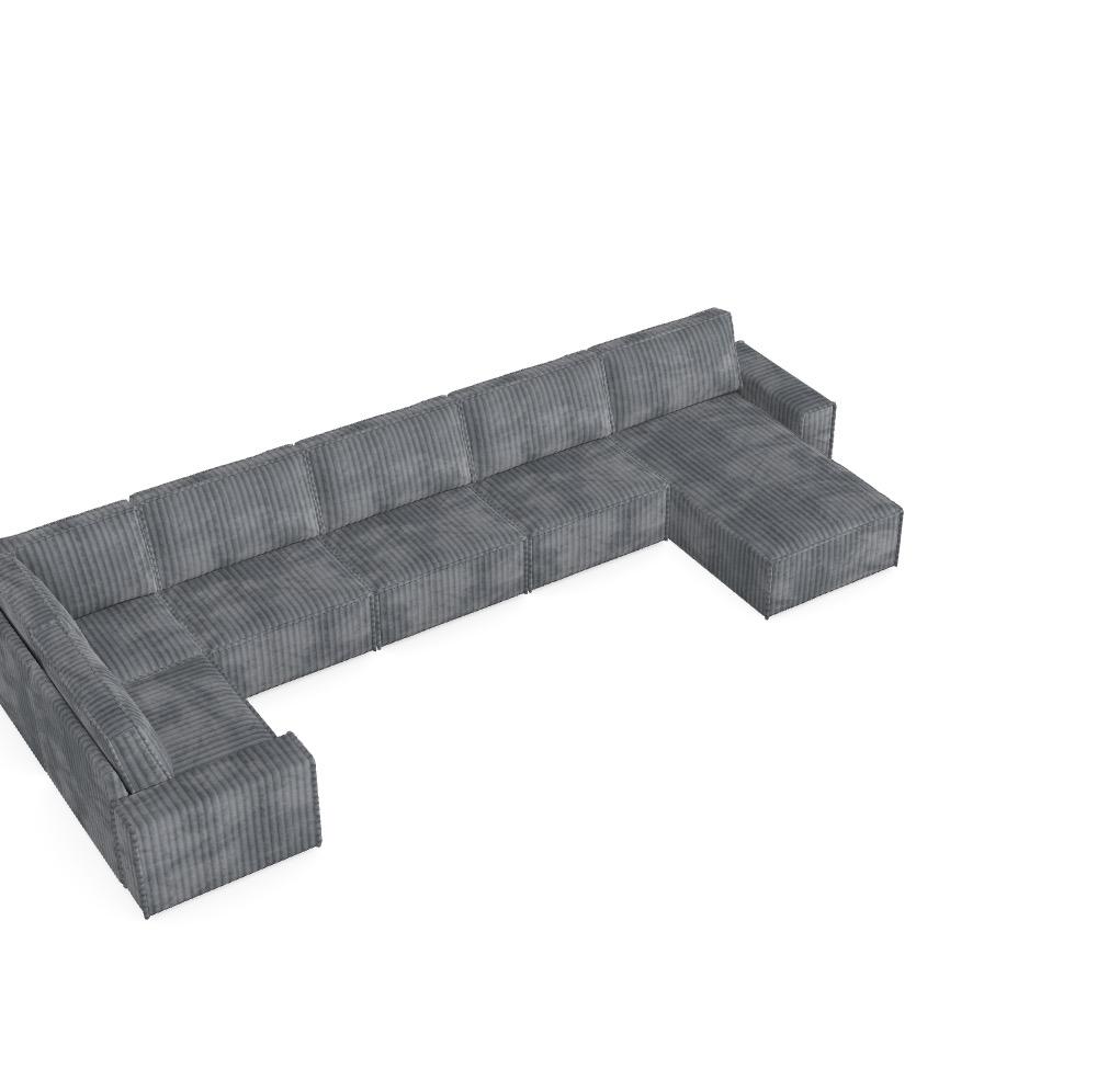 Modulair Sofa Domo - Geconfigureerd Sofa Ref: 9GXSTS