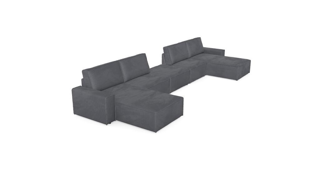 Modulair Sofa Domo - Geconfigureerde Sofa Ref: JLSANF