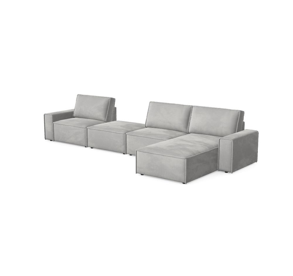 Modulair Sofa Domo - Geconfigureerd Sofa Ref: ZWZLKL
