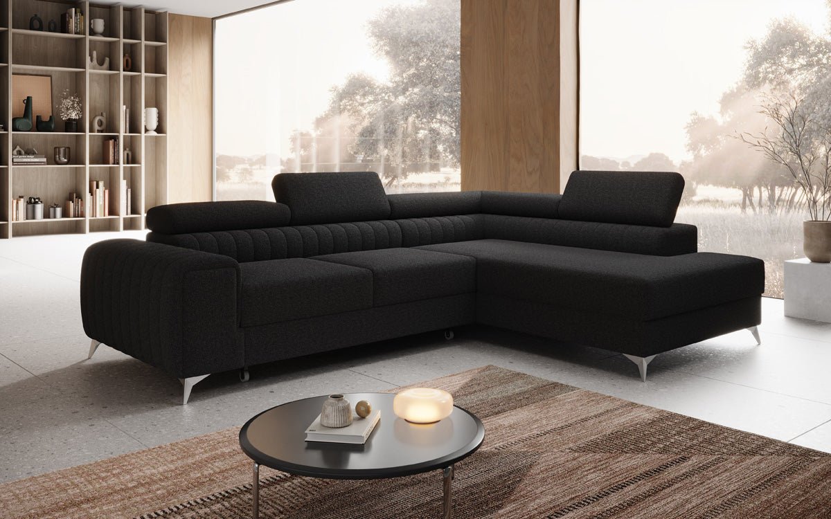 Designerbank Aurea L met slaap- en klapfunctie in Bouclé
