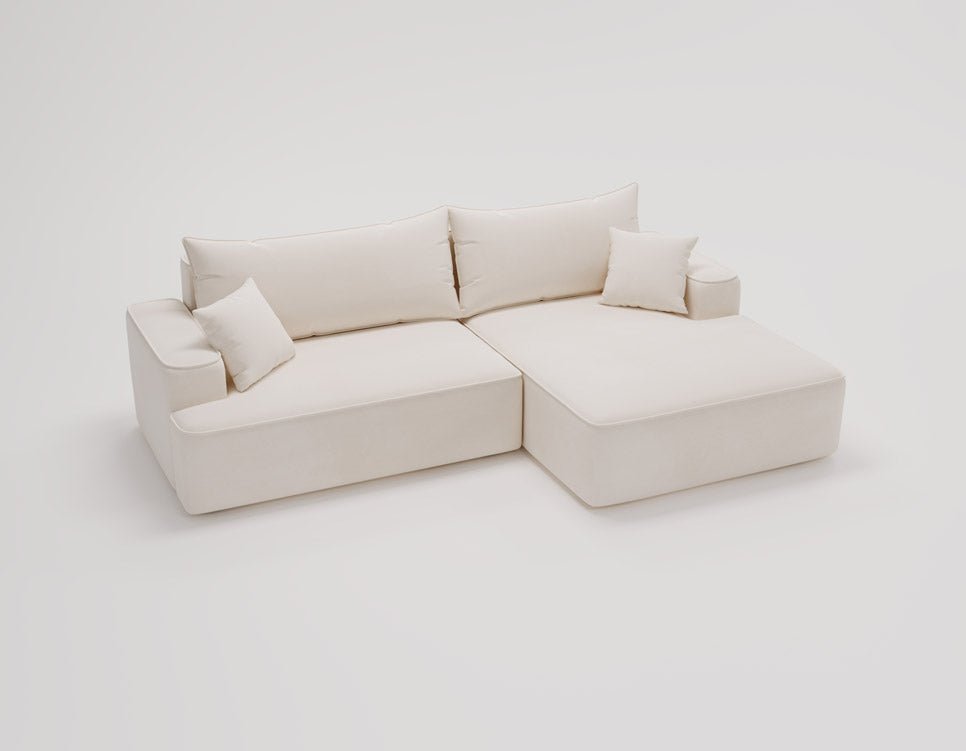Designer Sofa Fresh Bouclé met slaapfunctie en opbergruimte