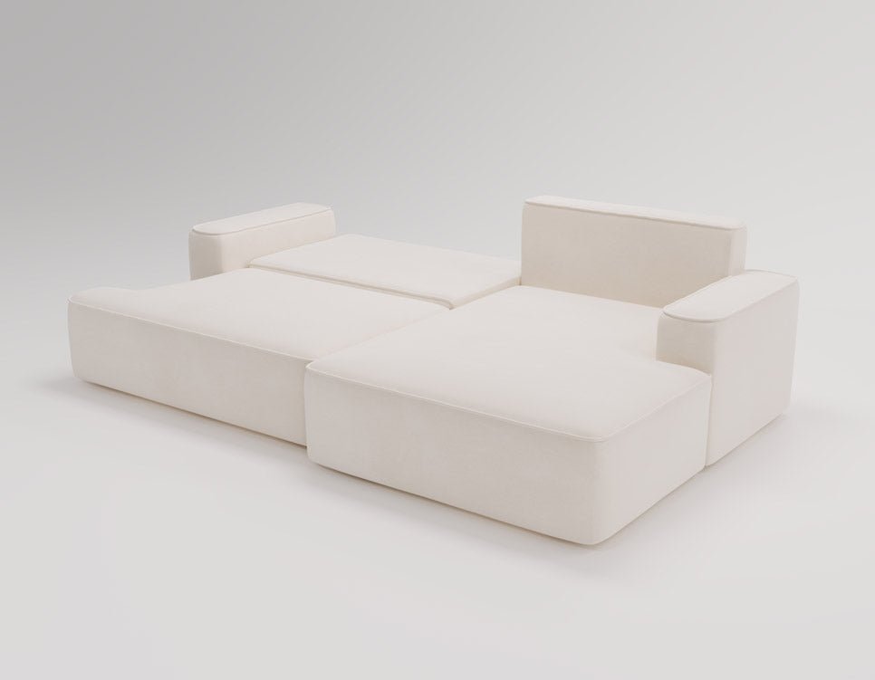 Designer Sofa Fresh Bouclé met slaapfunctie en opbergruimte