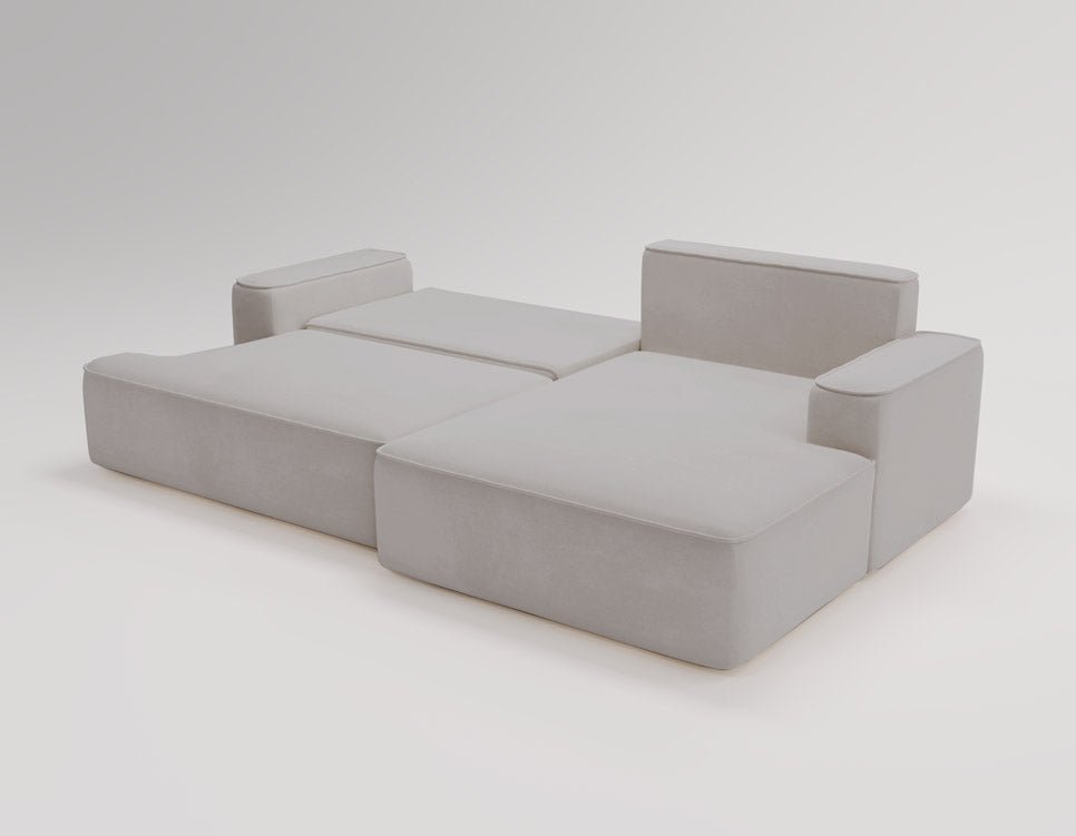 Designer Sofa Fresh Bouclé met slaapfunctie en opbergruimte