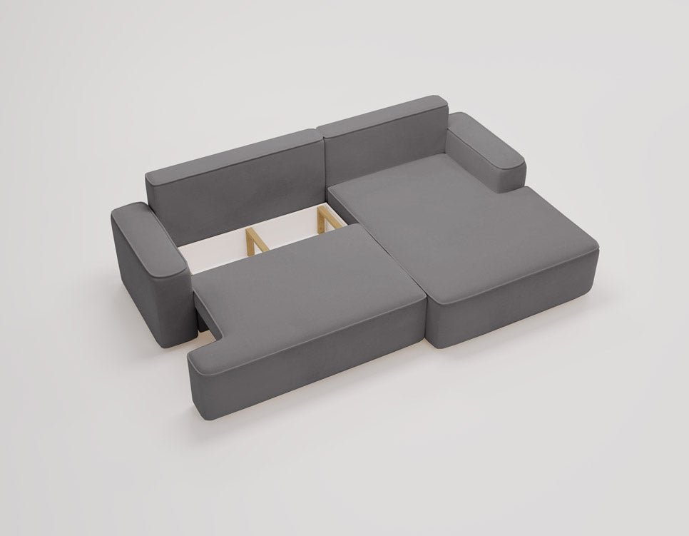 Designer Sofa Fresh Bouclé met slaapfunctie en opbergruimte