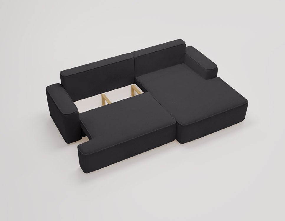Designer Sofa Fresh Bouclé met slaapfunctie en opbergruimte