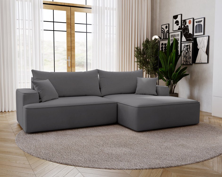 Designer Sofa Fresh Bouclé met slaapfunctie en opbergruimte