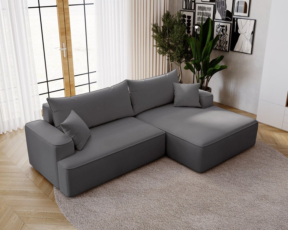 Designer Sofa Fresh Bouclé met slaapfunctie en opbergruimte