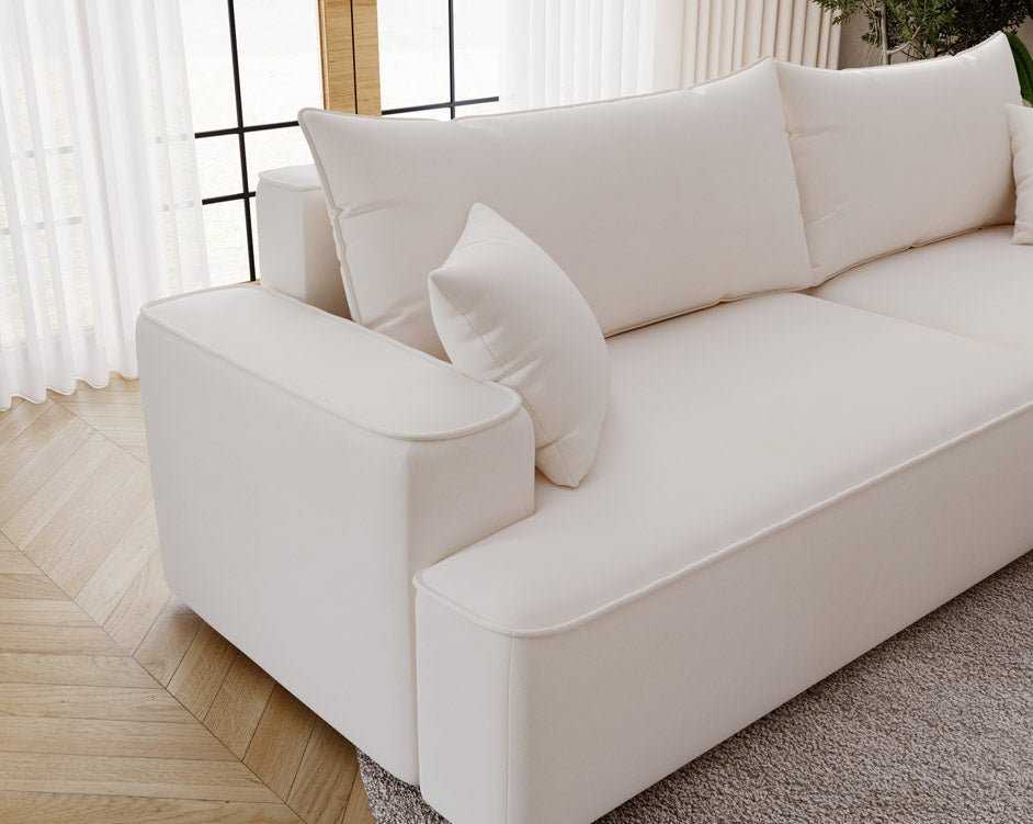 Designer Sofa Fresh Bouclé met slaapfunctie en opbergruimte