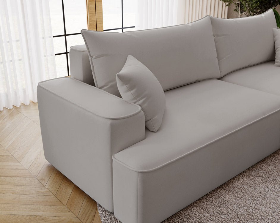 Designer Sofa Fresh Bouclé met slaapfunctie en opbergruimte