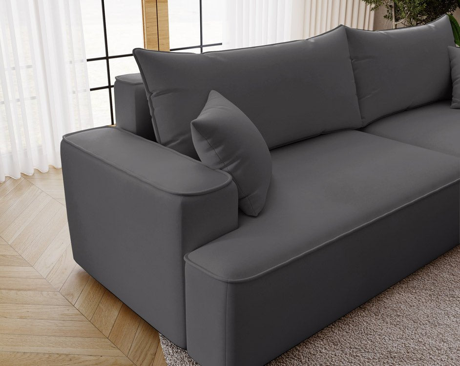 Designer Sofa Fresh Bouclé met slaapfunctie en opbergruimte