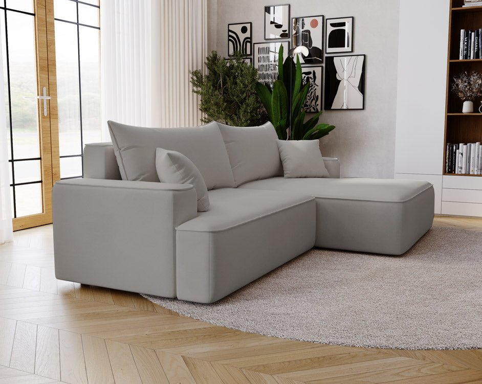Designer Sofa Fresh Bouclé met slaapfunctie en opbergruimte